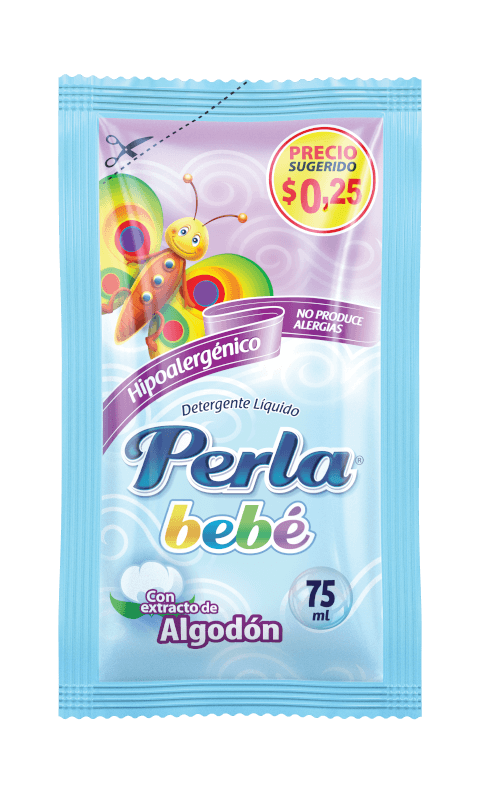 detergente liquido sachet perla bebe